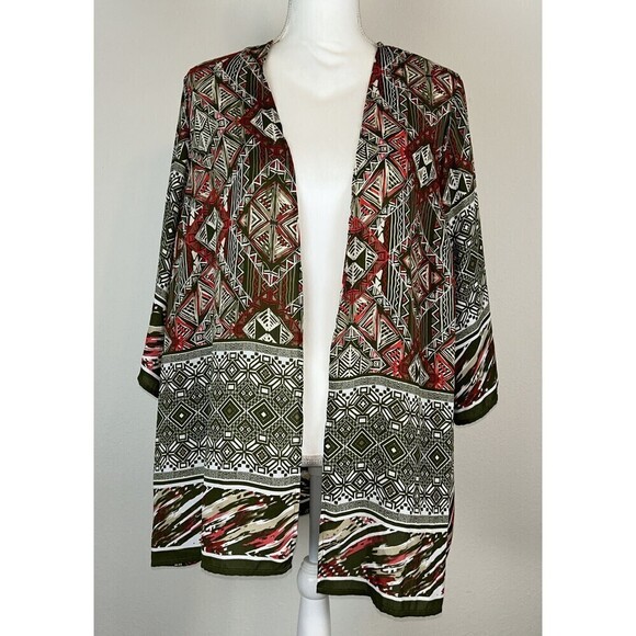 Catherines Multi Color Kimono/Wrap Plus Size 0X Petite (14/16) - Picture 1 of 11